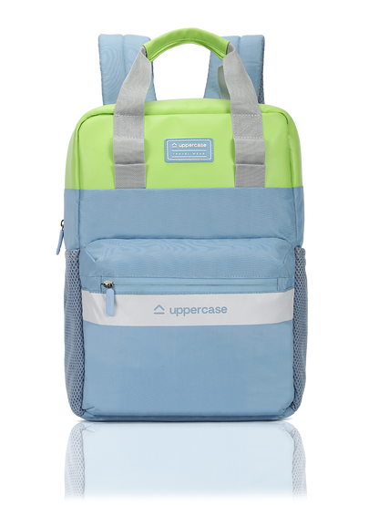Uppercase Vegan Leather 14" Laptop Backpack Water Repellent College Bag 17L