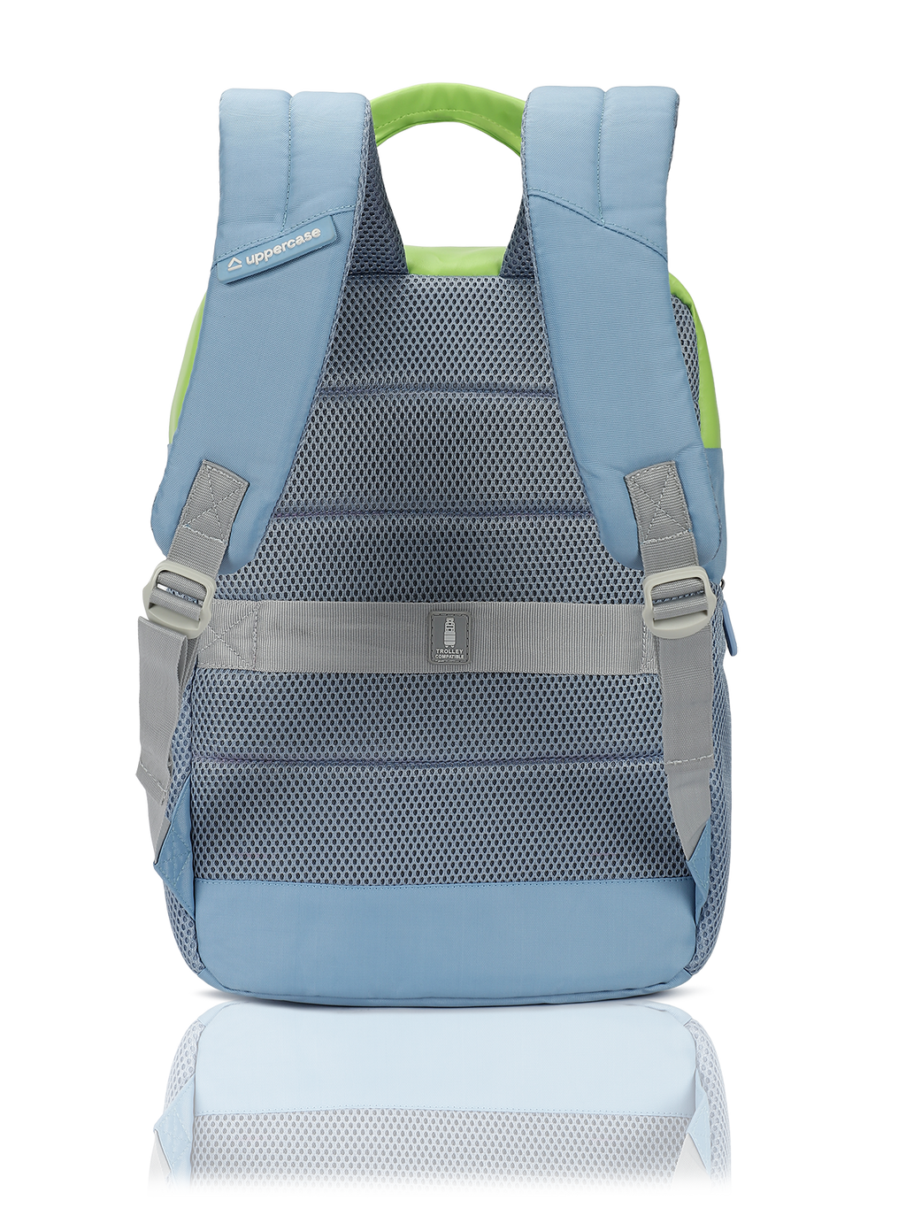 Uppercase Vegan Leather 14" Laptop Backpack Water Repellent College Bag 17L