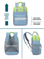 Uppercase Vegan Leather 14" Laptop Backpack Water Repellent College Bag 17L
