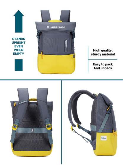 Uppercase Apex 15" Laptop Backpack Water Repellent College Travel Bag 19L