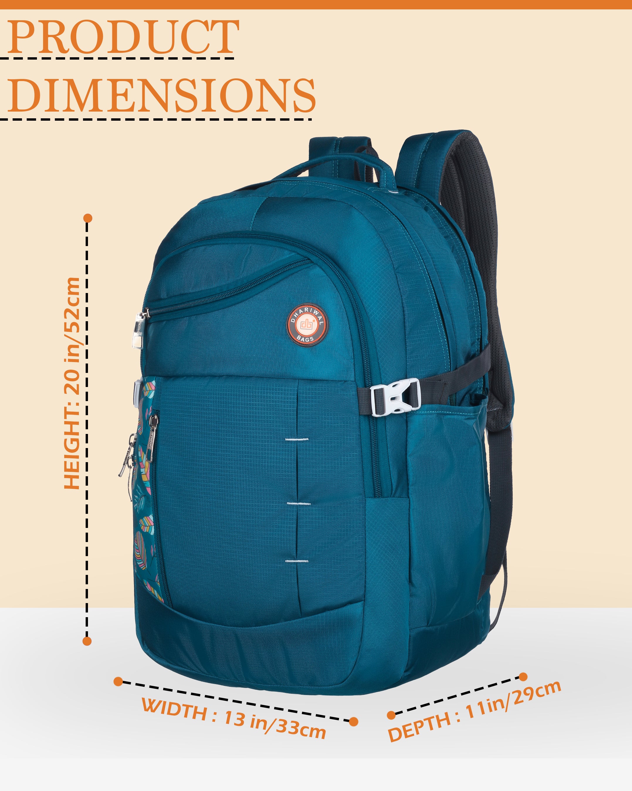 Dhariwal 58L Backpack For Unisex -BP 254