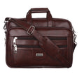 Foam File Messenger Bag 16 Inch Brown Faux Leather Office & Laptop Bag |  Bag for Men EB-617