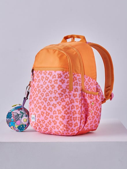 Wiki Stylish Unisex Backpack Laptop Backpack for Office, Gym, Travel (21.5 Litre, Orange)