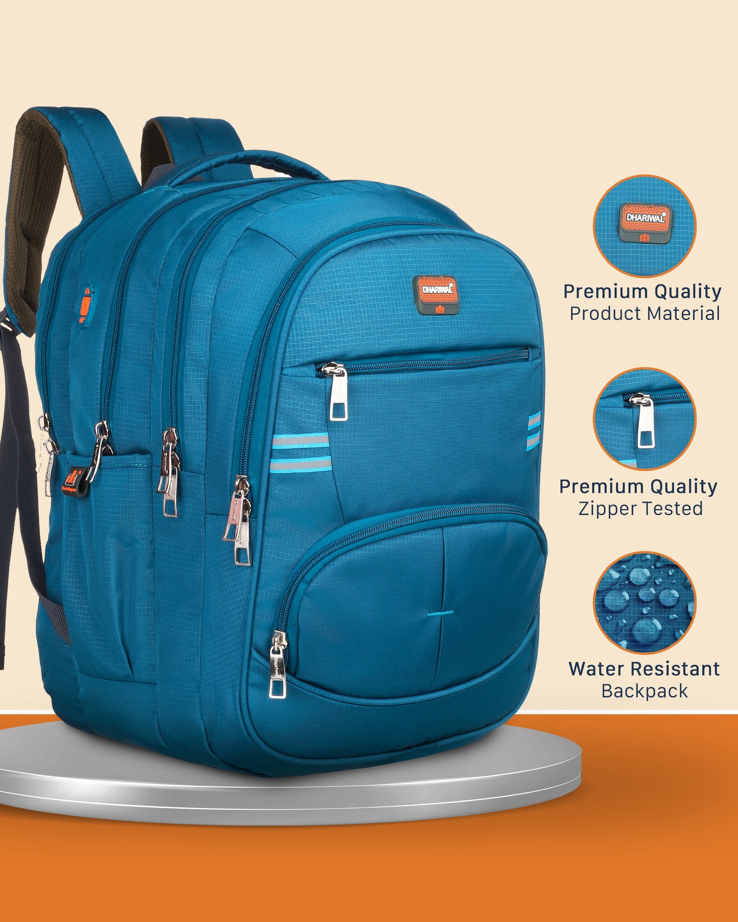 Dhariwal Backpack for Unisex | Office, Travel, School, College bag| 50L BP -242