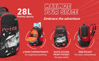 Skybags KYRO 03 SCBP PEEKABOO RED BLACK-36L