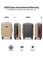 Uppercase Arbor Large Hardsided Trolley Bag, Scratch proof Surface, Combination Lock Check-in Suitcase 8 Wheels