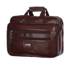 Foam File Messenger Bag 16 Inch Brown Faux Leather Office & Laptop Bag |  Bag for Men EB-617