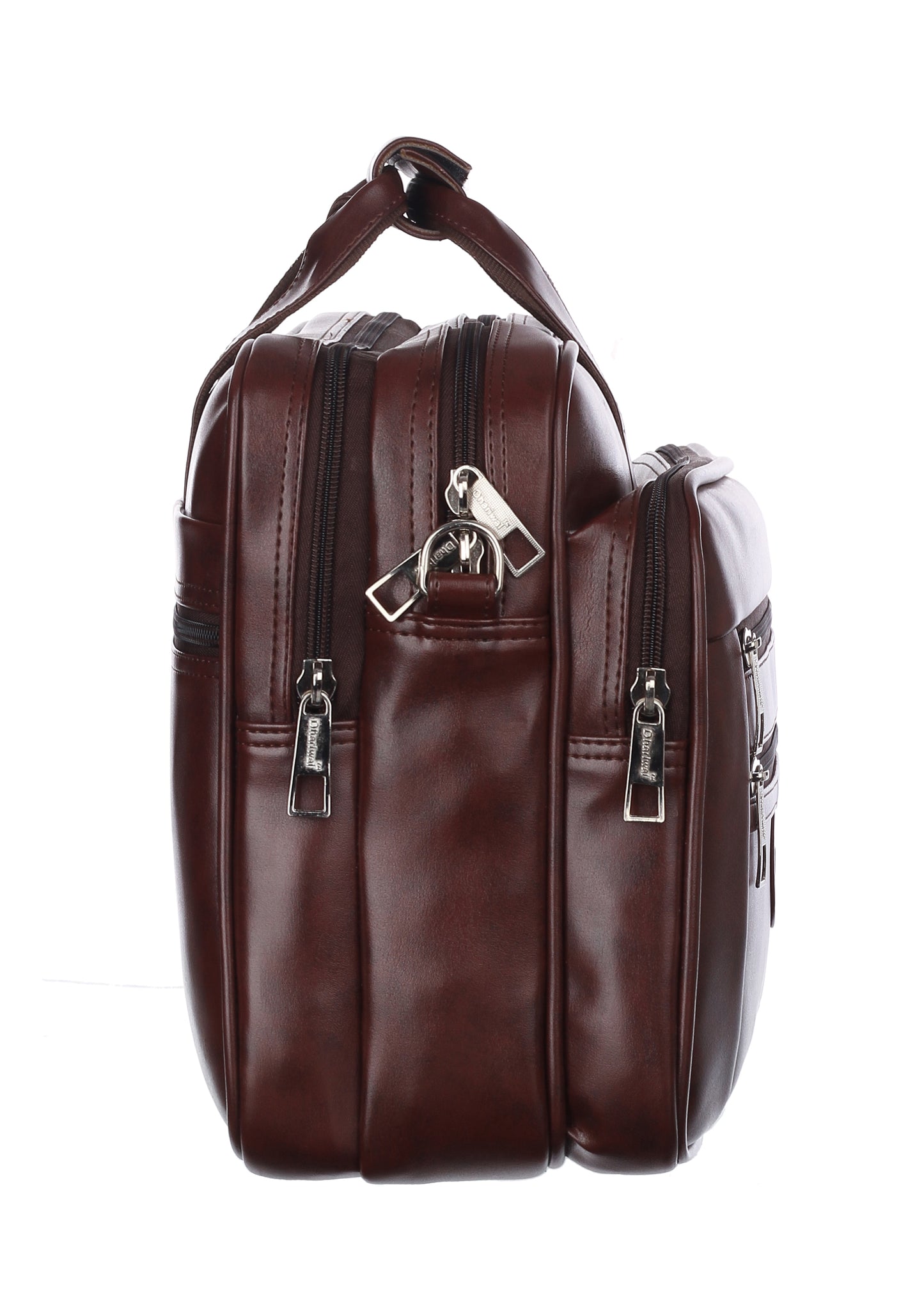 Foam File Messenger Bag 16 Inch Brown Faux Leather Office Bag | Laptop Bag for Men EB-617