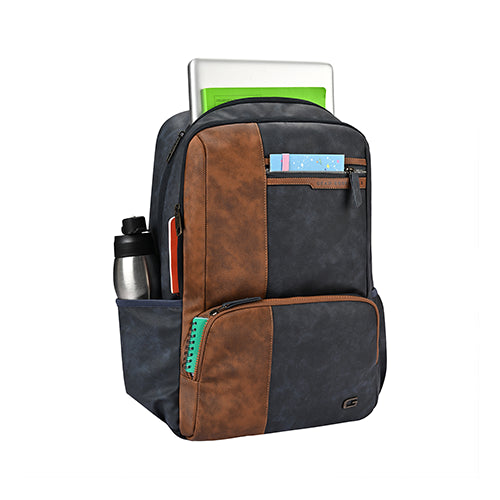 Gear Vintage 4 19"/29L Anti Theft Faux Leather  4 Compartment Laptop Backpack /Casual Backpack College Bag For Men/Women