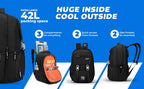 Skybags Sonic Pro School Backpack, 42L,
