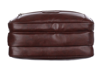 Foam File Messenger Bag 16 Inch Brown Faux Leather Office Bag | Laptop Bag for Men EB-617