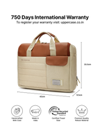 uppercase 14L Omega 03 Professional Laptop Messenger Bag | up to 15.6''| 3x More Water Resistant