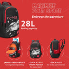 Skybags KYRO 03 SCBP PEEKABOO RED BLACK-36L