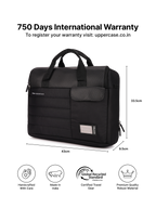 uppercase 14L Omega 03 Professional Laptop Messenger Bag | up to 15.6''| 3x More Water Resistant