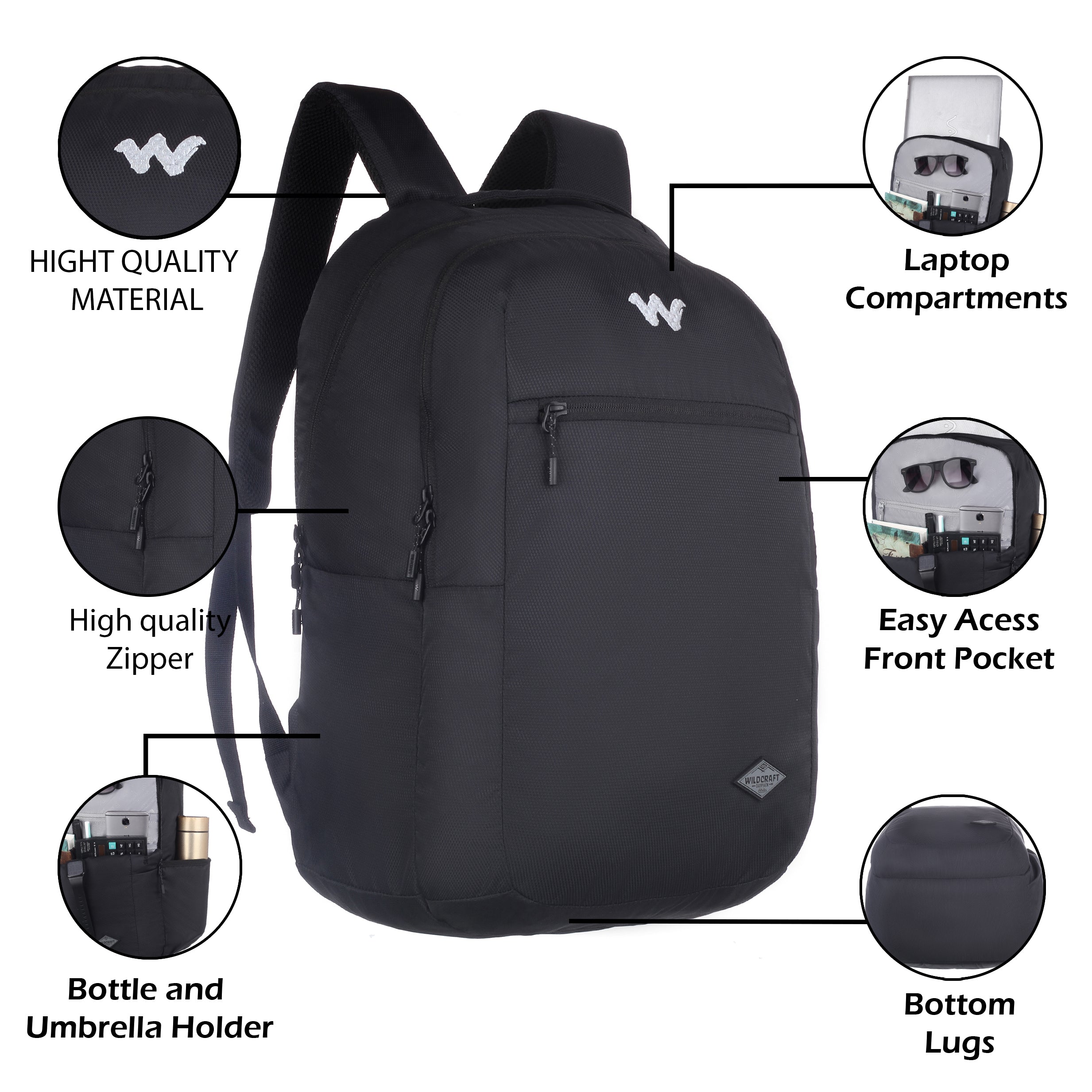 Wildcraft Sierra Laptop Backpack For Men & Women