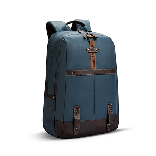 Gear Classic 4 19"/31L Medium Faux Leather Anti Theft Laptop Backpack | Casual | Travel | College Bag For Men/Women