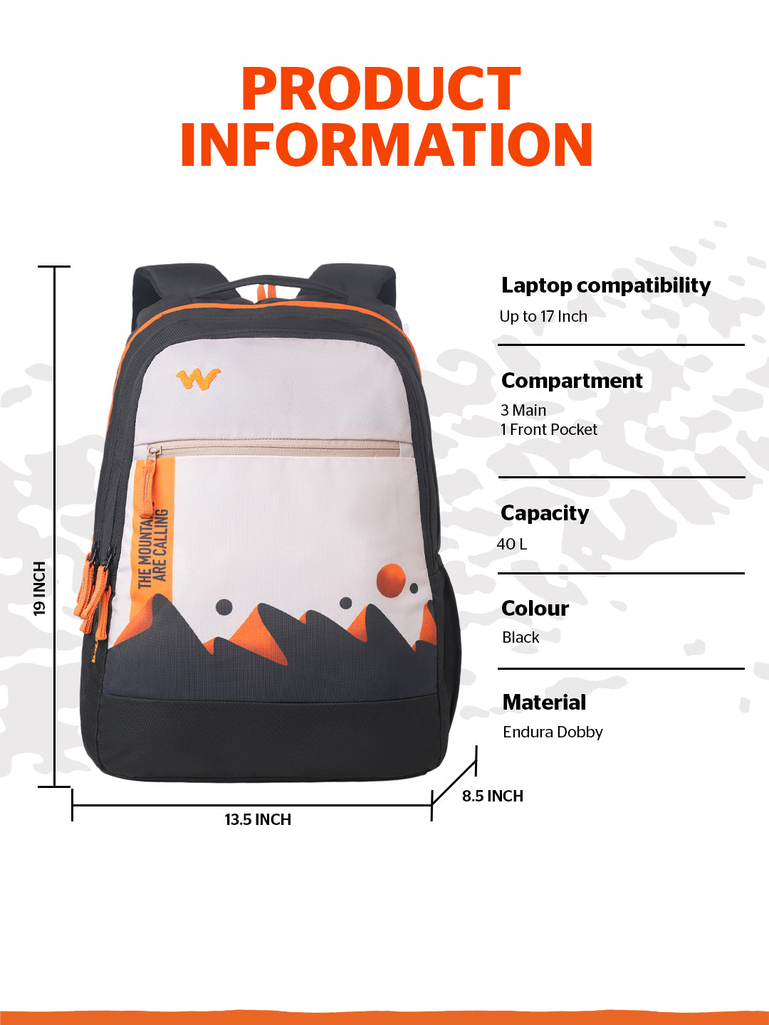 Wildcraft Outlander 40 L Laptop  Backpack Bag for Men & Women