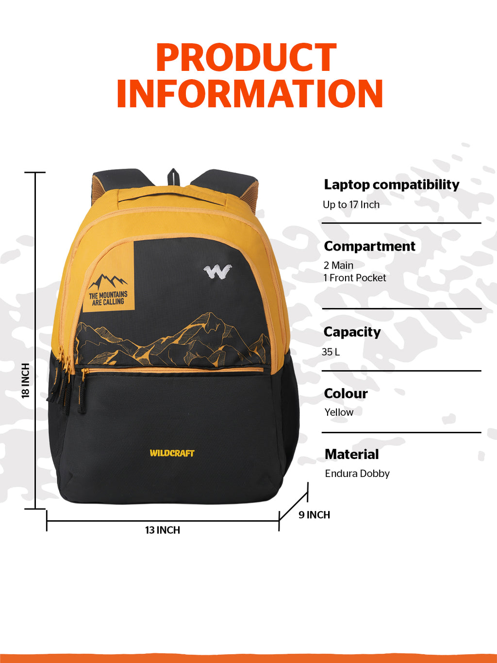 Wildcraft Outlander 35 Laptop  Backpack Bag for Men & Women