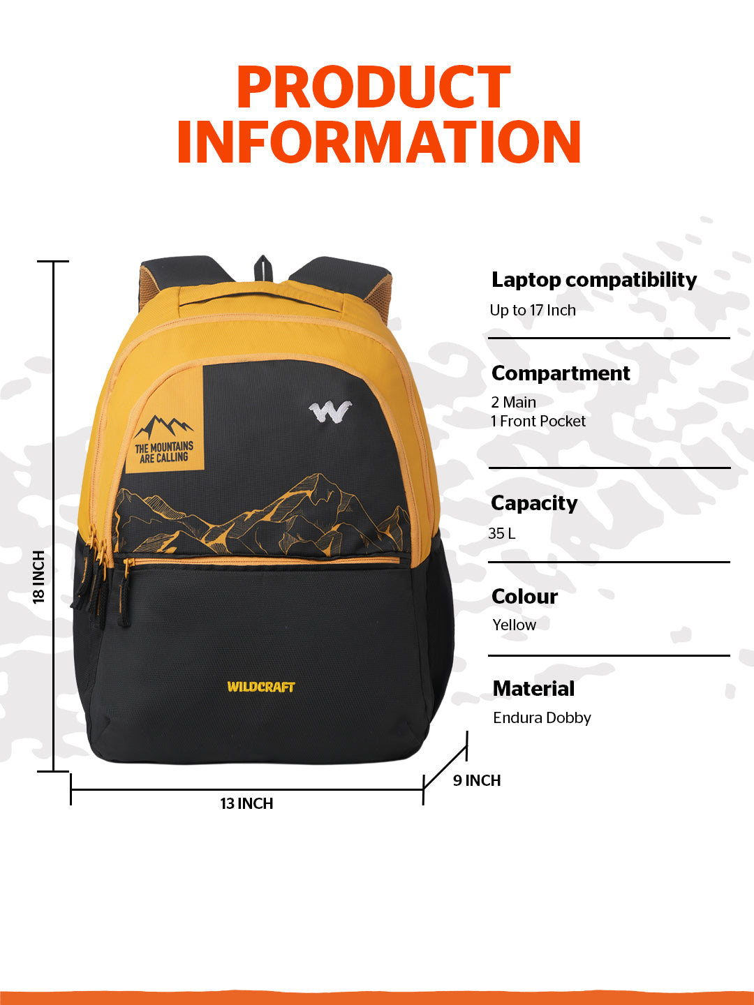 Wildcraft Outlander 35 Laptop  Backpack Bag for Men & Women