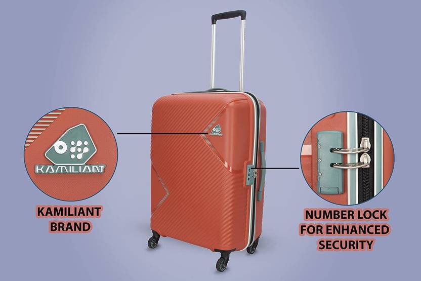 Kamiliant by American Tourister Kam ZAKK Secure Pop Colour Hard Luggage Suitcase