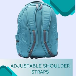 धारीवाल यूनिसेक्स ड्यूल कम्पार्टमेंट लैपटॉप बैकपैक रेन कवर के साथ 51L LB-106