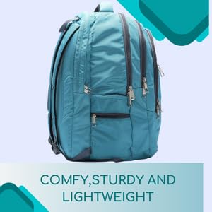 धारीवाल यूनिसेक्स ड्यूल कम्पार्टमेंट लैपटॉप बैकपैक रेन कवर के साथ 51L LB-106