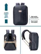 Uppercase Nexus 15" Laptop Bag Water Repellent College Travel Bag 27L