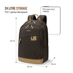 Gear Compact 17.5" Faux Leather Water resistant Laptop | Travel Backpack | Casual Backpack for men/women