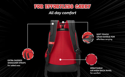 Skybags KYRO RC 03 SCBP REBEL RED BLACK