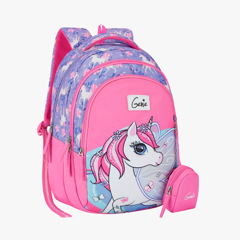 Genie Magic Unicorn Small Backpack for Kids - With Comfortable Padding
