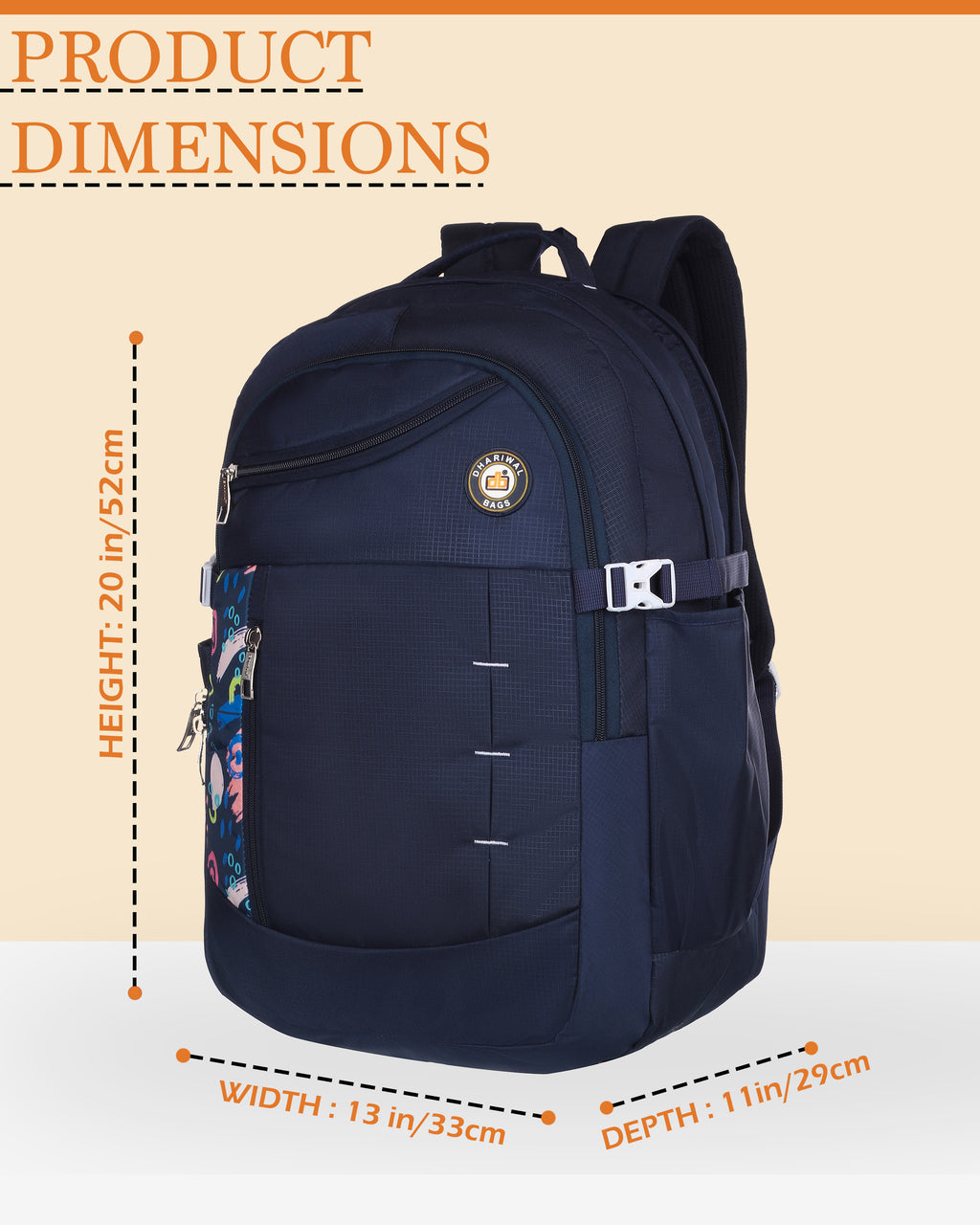 Dhariwal 58L Backpack For Unisex -BP 254