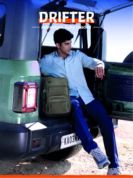Wildcraft Drifter 45 L Laptop Backpack With RainCover for Men & Women