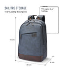 Gear Compact 17.5" Faux Leather Water resistant Laptop | Travel Backpack | Casual Backpack for men/women