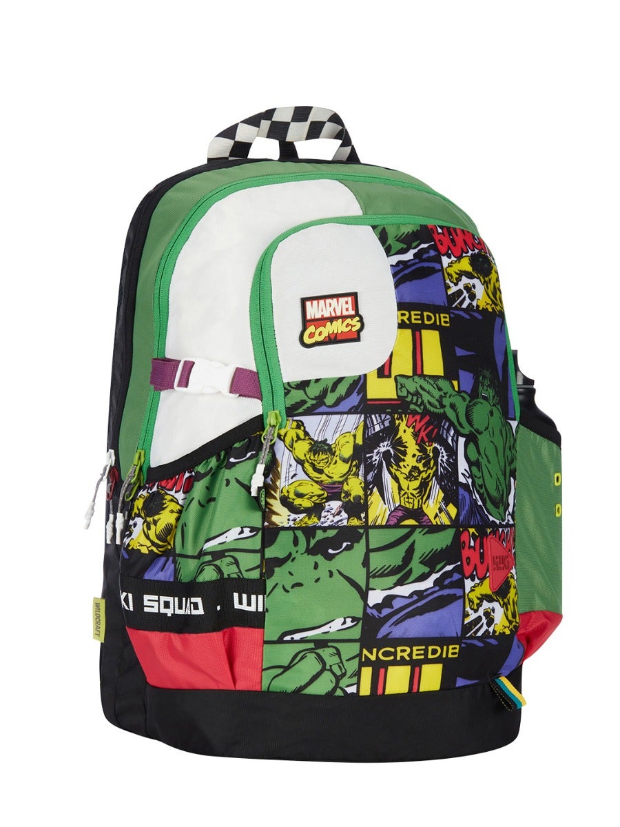 Wildcraft Wiki Squad 3 34L Backpack Marvel Hulk Green (13004)