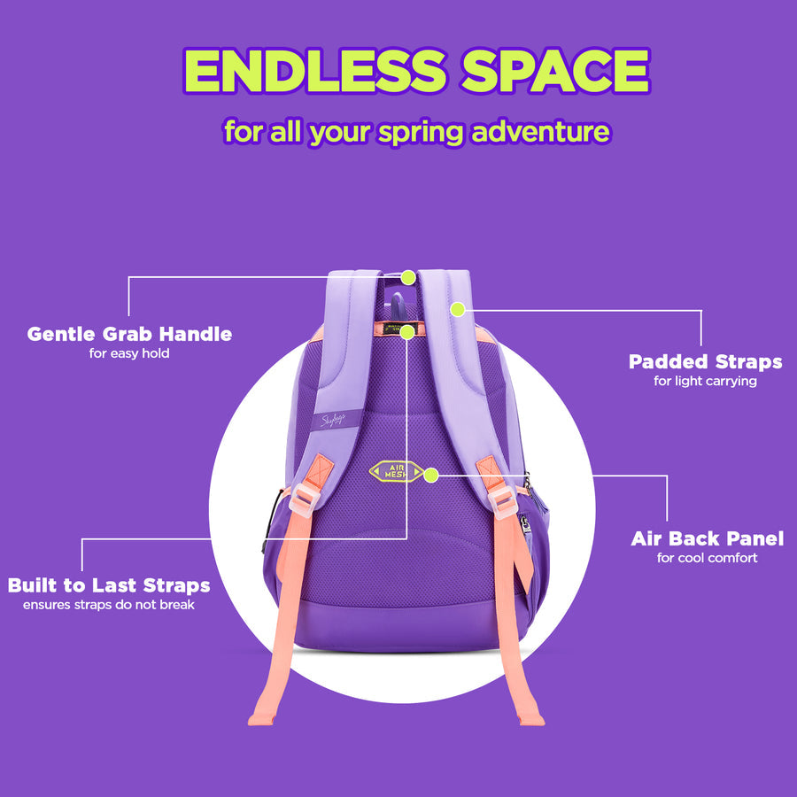 Spring Pack Backpack Skybags SPRING 01 SCHOOL BACKPACK-37L – Dhariwal Bags