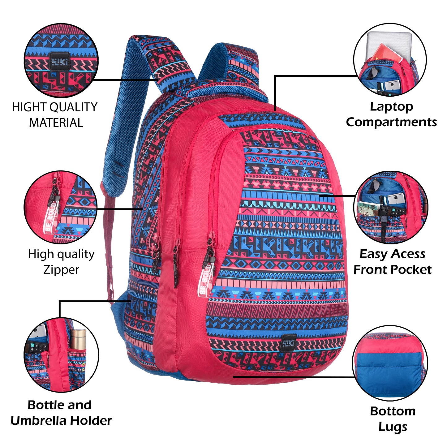 Wildcraft Wiki Nylon backpack Ideal for school, college, office & travel bag