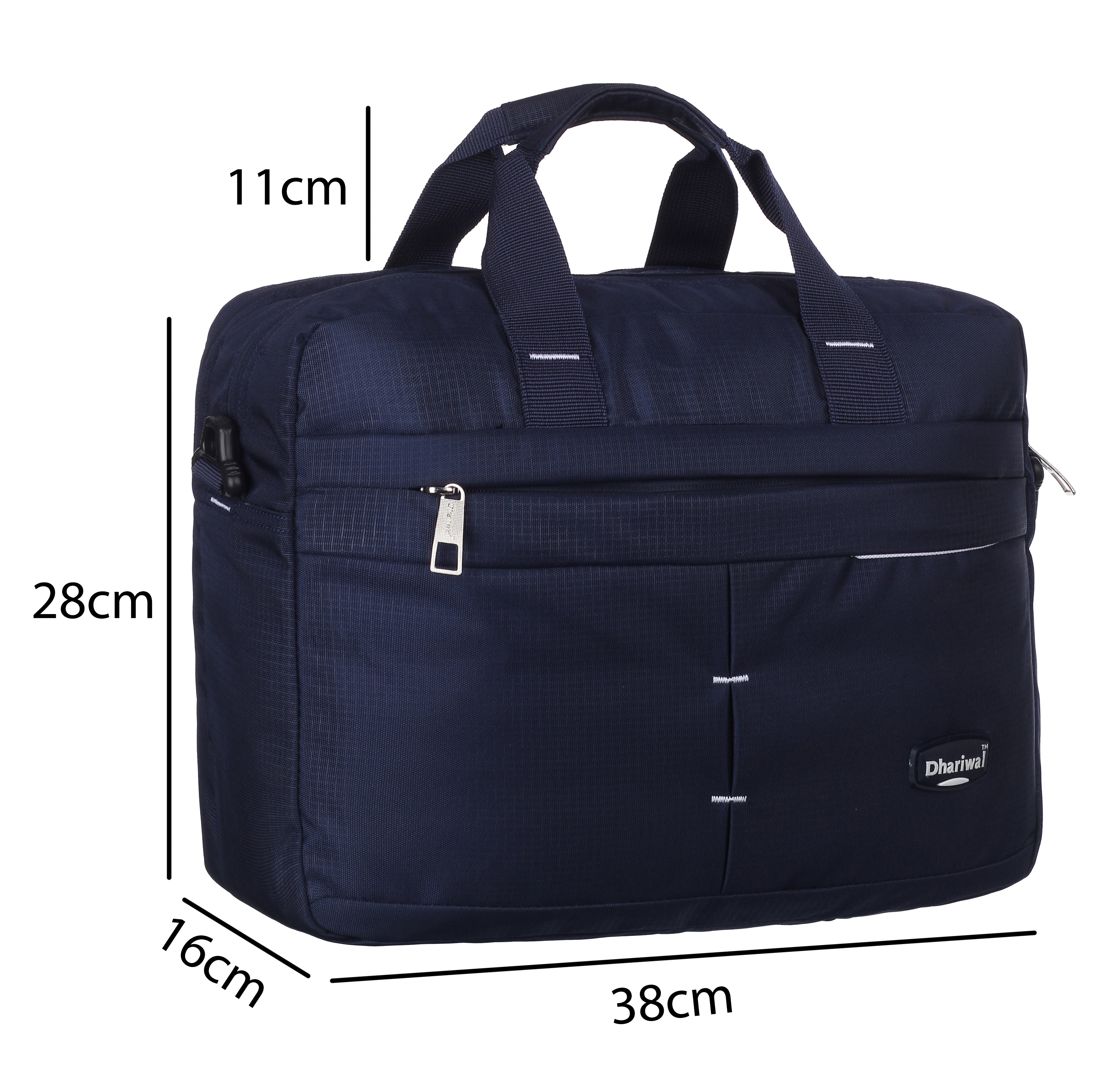 फोम फाइल मैसेंजर बैग 16 इंच भूरा फॉक्स लेदर ऑफिस बैग | पुरुषों के लिए लैपटॉप बैग EB-611