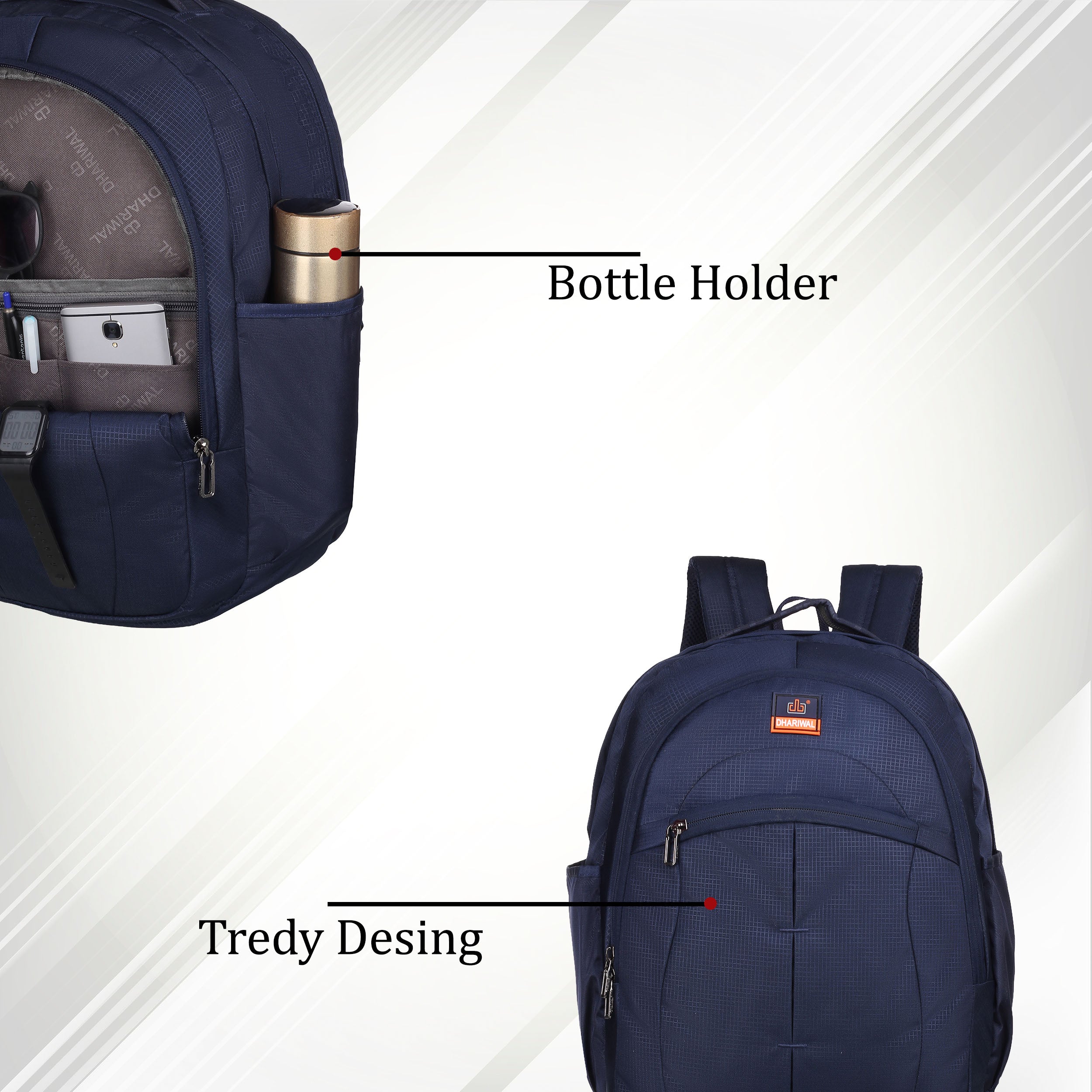 Dhariwal 39L Travel/School/College/Office/Running Staff Bag For Men & Women BP-209
