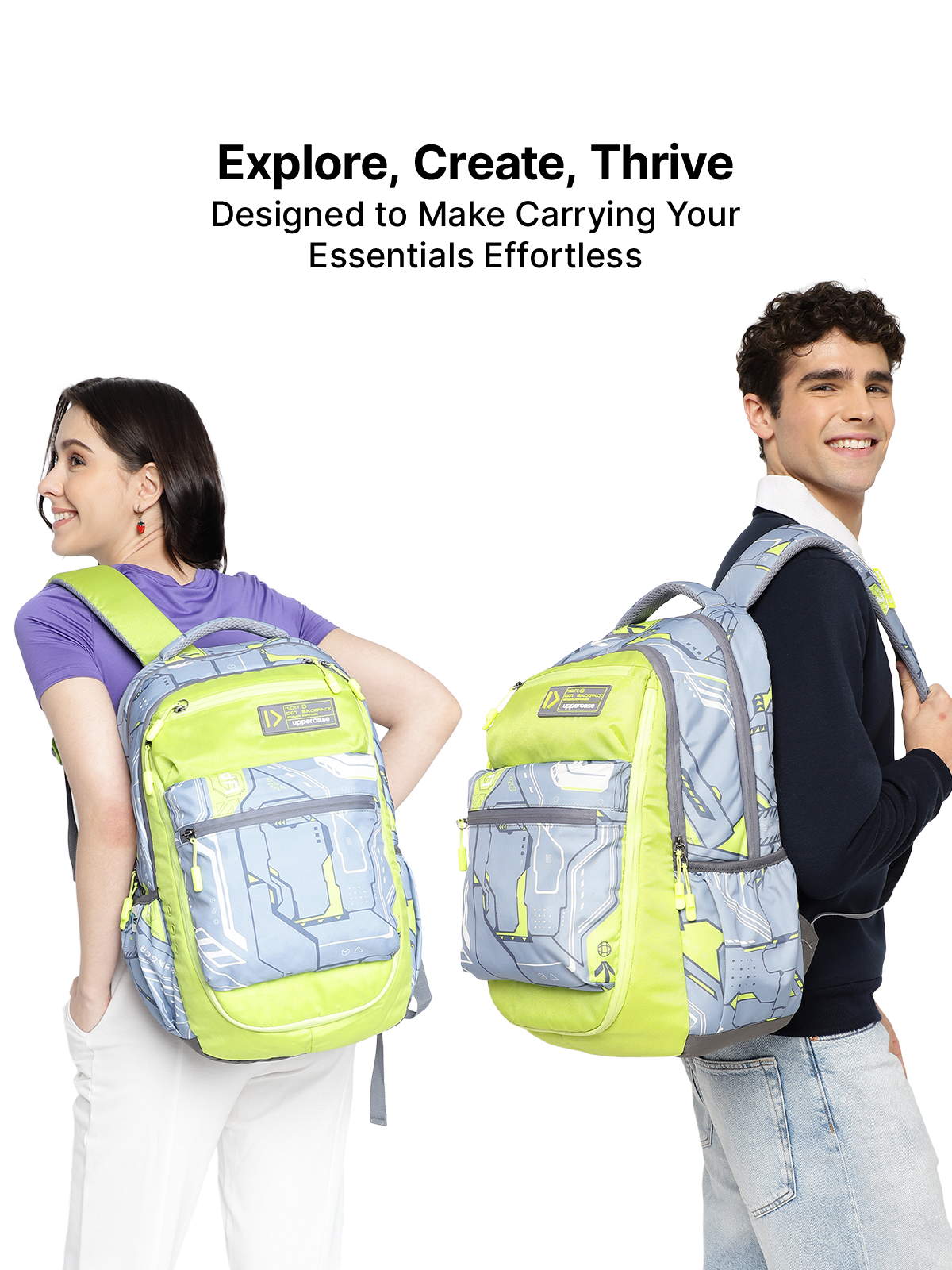 Uppercase Pixel 01 Laptop Backpack Triple Compartment School Bag 36L