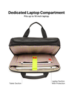 uppercase 14L Omega 03 Professional Laptop Messenger Bag | up to 15.6''| 3x More Water Resistant