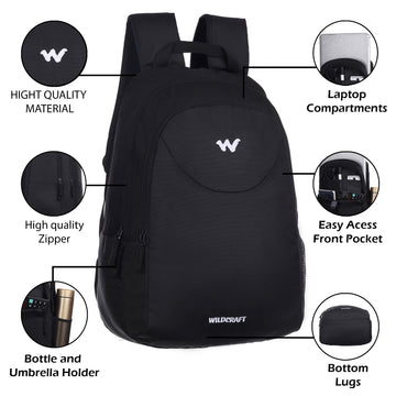 avya laptop backpack black AVA resistant backpack features a padded laptop compartment Wildcraft Avya 2 Coated Laptop