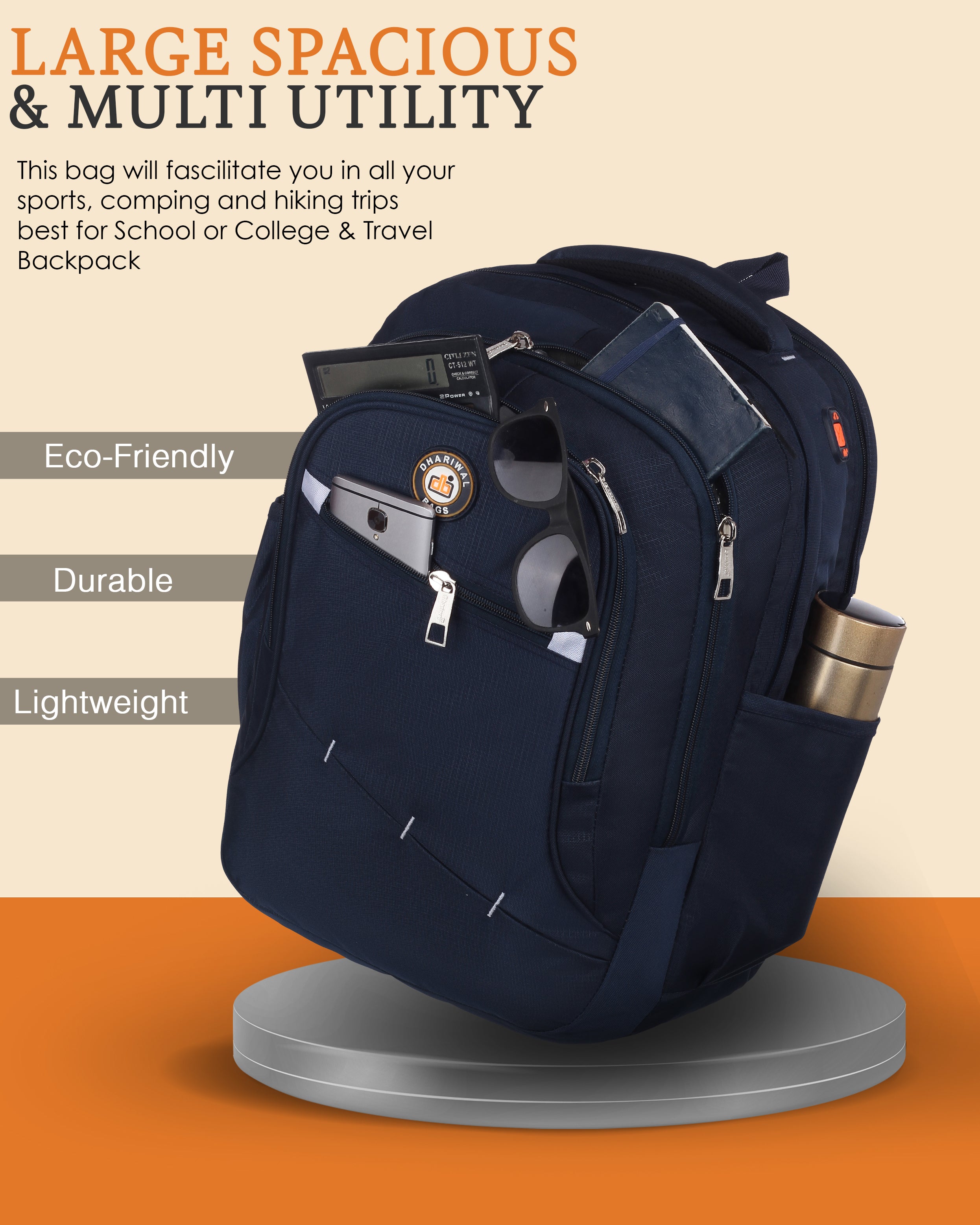 Dhariwal 43L Backpack For Unisex- BP-253