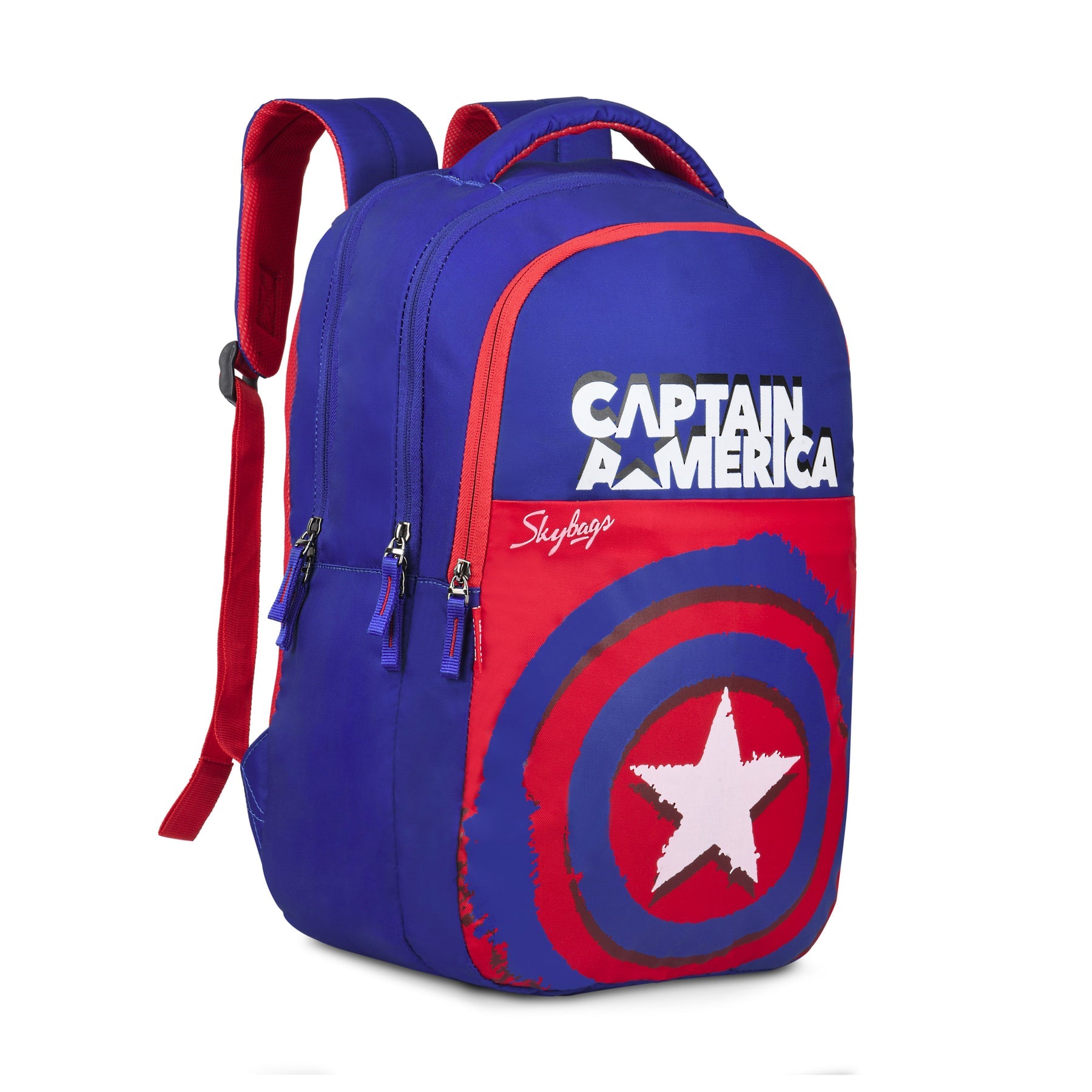 Captain America Printed School Backpack For Kids 43×34 Cm - Blue