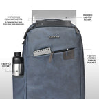Gear Compact 17.5" Faux Leather Water resistant Laptop | Travel Backpack | Casual Backpack for men/women