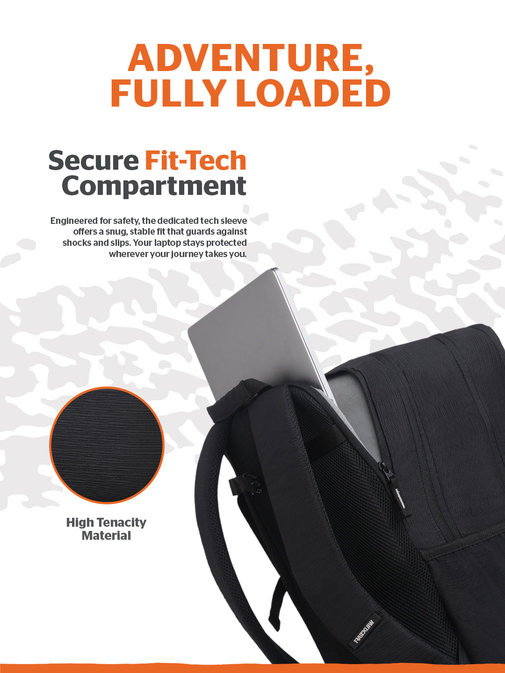 Wildcraft Drifter 45 L Laptop Backpack With RainCover for Men & Women