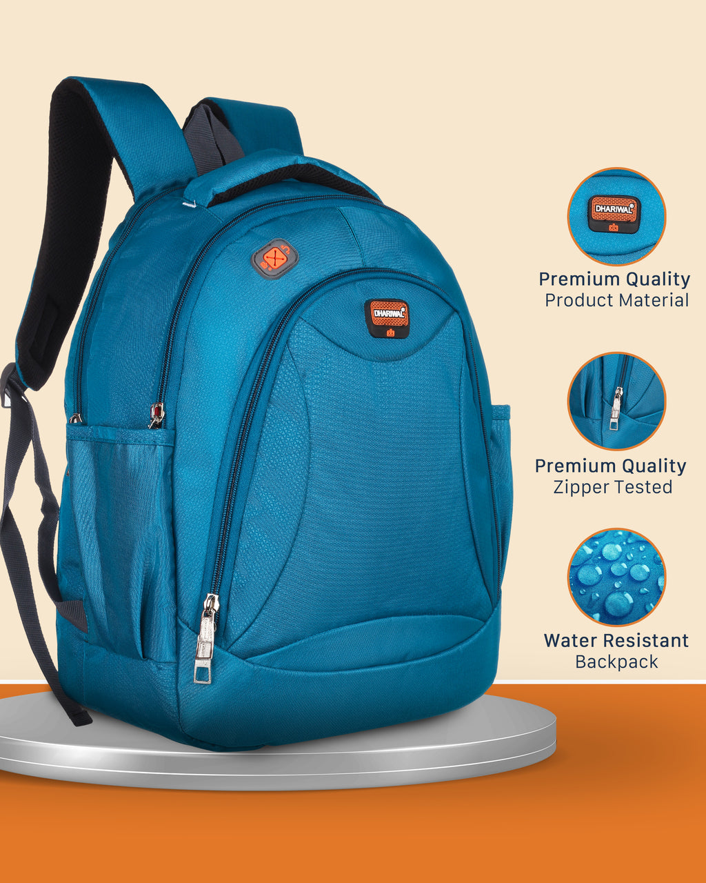 Dhariwal 29L BP-208 Travel/School/College/Office/Running Staff Bag For Men & Women