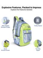 Uppercase Pixel 01 Laptop Backpack Triple Compartment School Bag 36L
