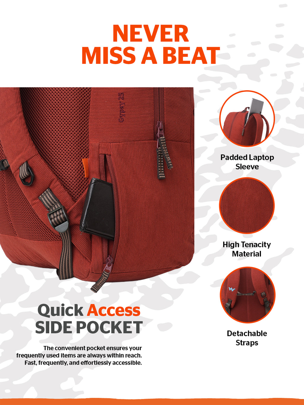 Wildcraft Gypsy 25L Laptop  Backpack Bag for Men & Women
