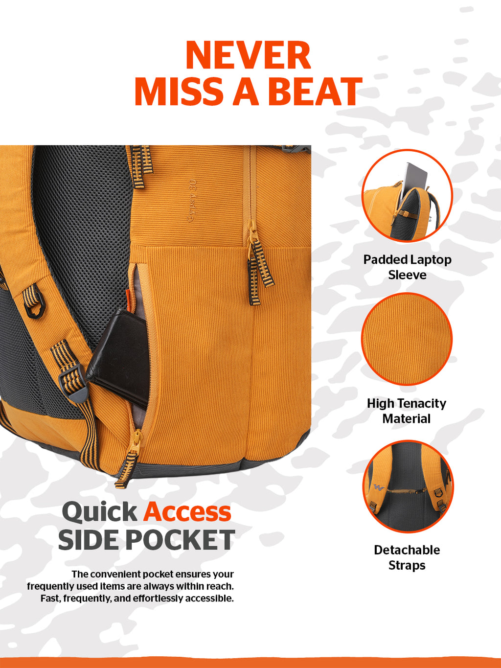 Wildcraft Gypsy 30L Laptop  Backpack Bag for Men & Women