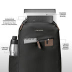 Gear Compact 17.5" Faux Leather Water resistant Laptop | Travel Backpack | Casual Backpack for men/women